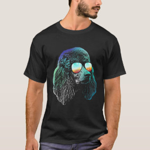 Poodle Wear Glasses Cool Poodle Gift For Dog Lover T-Shirt