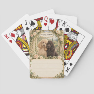 Poodle Wedding Guest Book Signing Deck Playing Cards