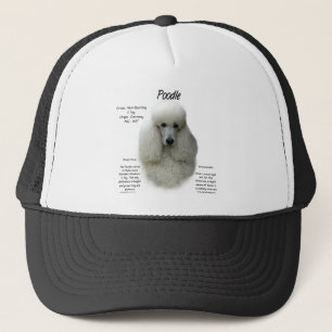 Poodle (wht) History Design Trucker Hat