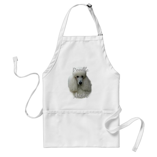 Poodle (wht) Mum 2 Standard Apron (Front)