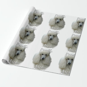 Poodle (wht) Mum 2 Wrapping Paper