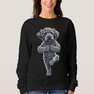 Poodle Yoga Puppy Dog Funny Dogs Tree Pose Vriksha Sweatshirt