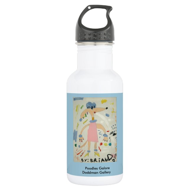 Poodles Galore 532 Ml Water Bottle (Front)