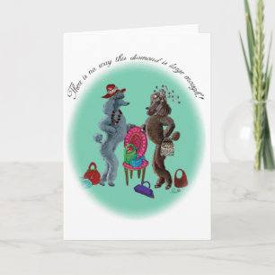 Poodles n Diamonds Card