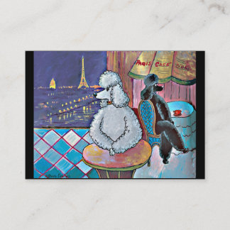 Poodles Paris Cafe Business Card