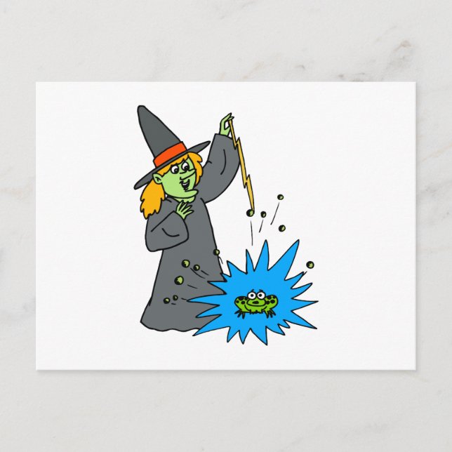 Poof your a frog! postcard (Front)