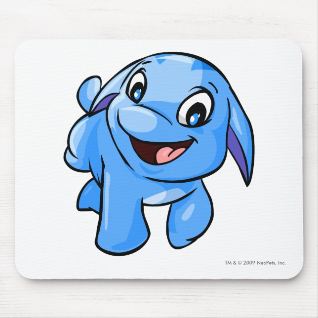Poogle Blue Mouse Pad (Front)
