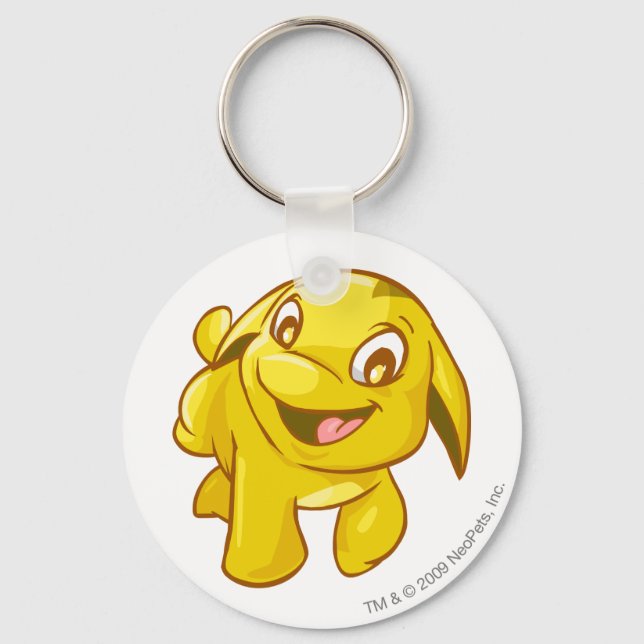Poogle Gold Key Ring (Front)