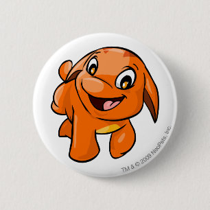 Poogle Orange 6 Cm Round Badge
