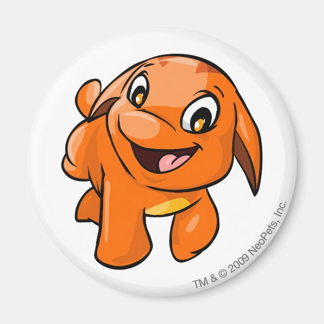 Poogle Orange Magnet (Front)
