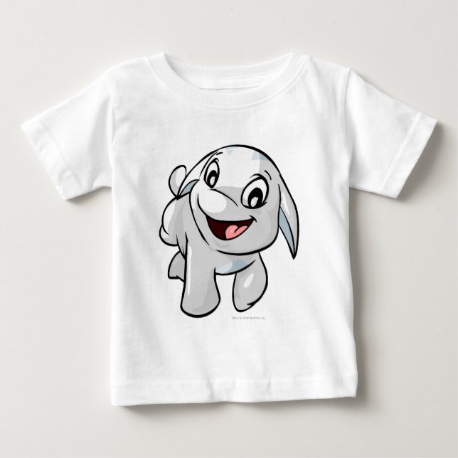 Poogle White Baby T-Shirt (Front)