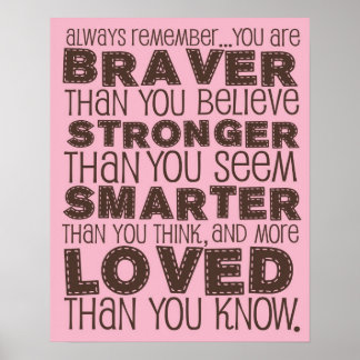 Pooh Bear Quote Poster