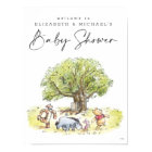 Pooh & Pals Watercolor Welcome Baby Shower Sign