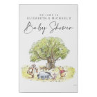 Pooh & Pals Watercolor Welcome Baby Shower Sign