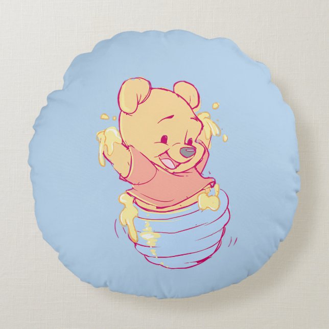 Pooh Round Cushion (Front)