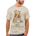 Pooh Watercolor First Birthday Dad T-Shirt