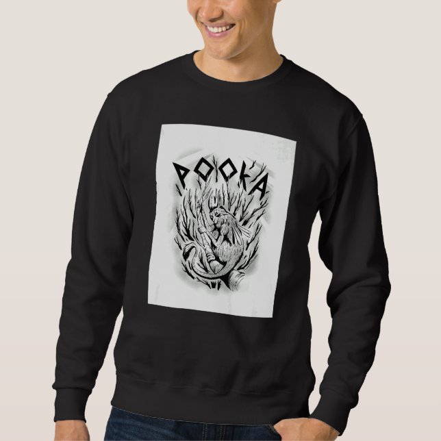Pooka mythological scary creature   sweatshirt (Front)