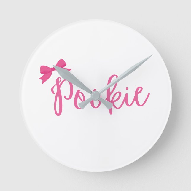 "Pookie" Wall Clock cute (Front)