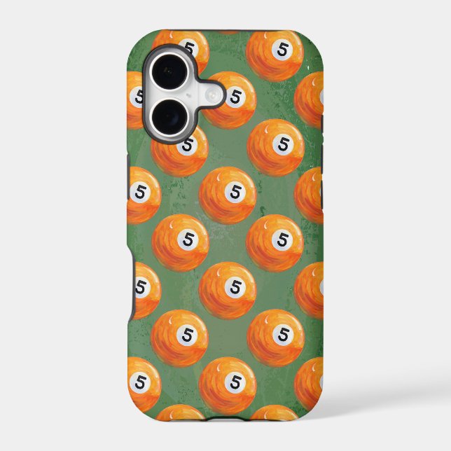 Pool 5 Ball Painted Pattern (Back)