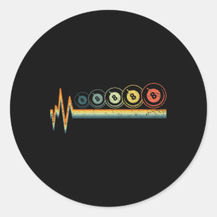 Pool And Snooker Player11 Classic Round Sticker