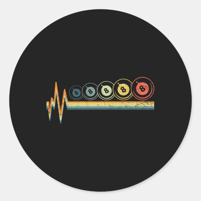 Pool And Snooker Player11  Classic Round Sticker (Front)