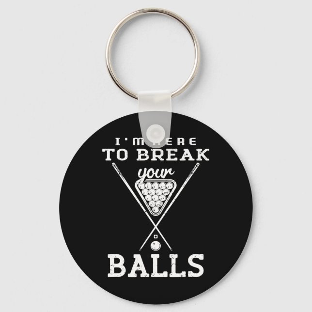 Pool And Snooker Player2  Key Ring (Front)