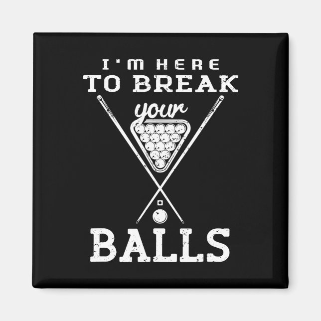 Pool And Snooker Player2  Magnet (Front)