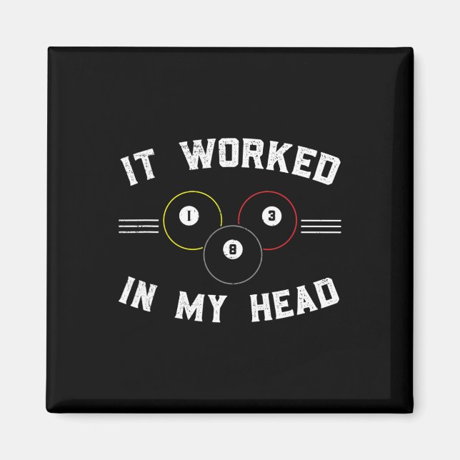 Pool And Snooker Player3  Magnet (Front)