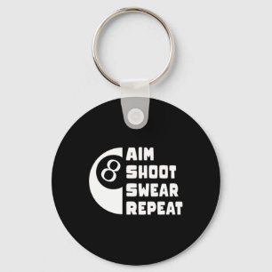 Pool And Snooker Player9 Key Ring