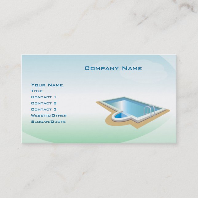 Pool and Spa Business Card (Front)