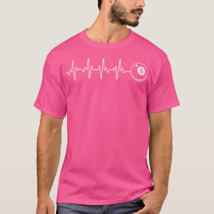 Pool Art For Billiards Lover 8 Ball Pool Player T-Shirt
