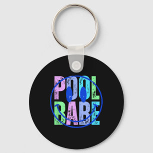 Pool Babe Vintage Family Matching Funny Summer Vac Key Ring