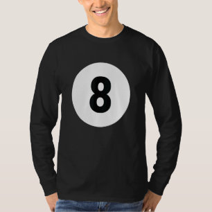 Pool Ball 8 Billiards Colour Matching Halloween Co T-Shirt