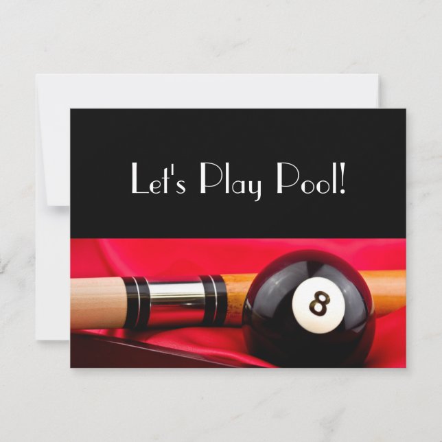 Pool Ball and cue (Front)