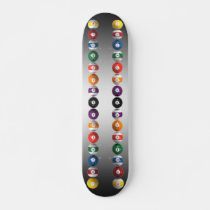 Pool Balls / Billiards: Custom Skateboard