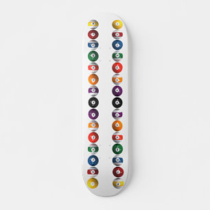 Pool Balls / Billiards: Custom Skateboard