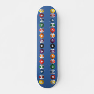 Pool Balls / Billiards: Custom Skateboard