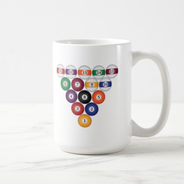 Pool Balls / Billiards: Mugs (Right)