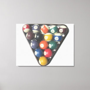 Pool Balls Canvas Print