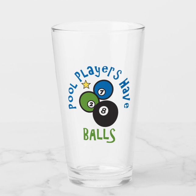 Pool Balls Glass (Front)