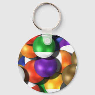 pool balls key ring