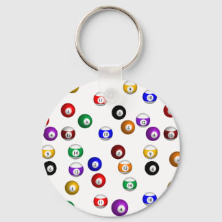 Pool Balls Key Ring