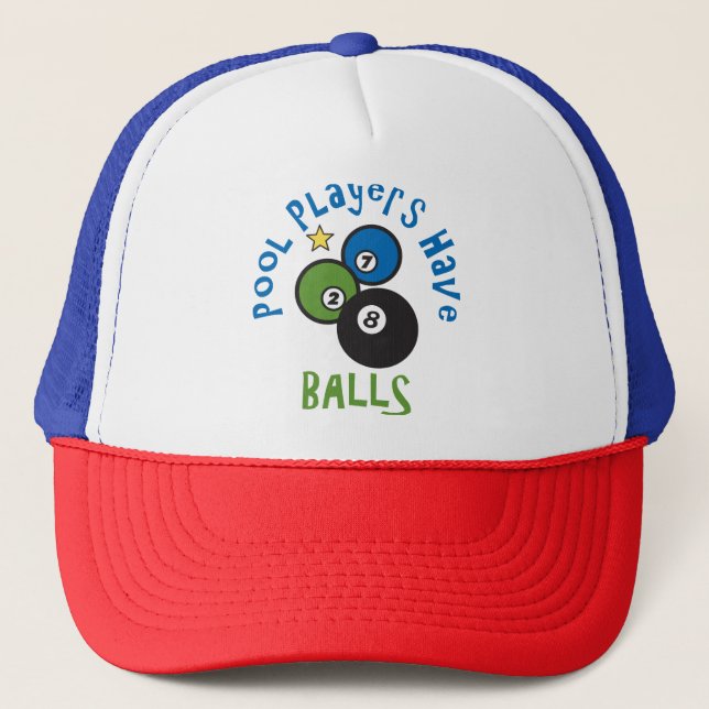 Pool Balls Trucker Hat (Front)