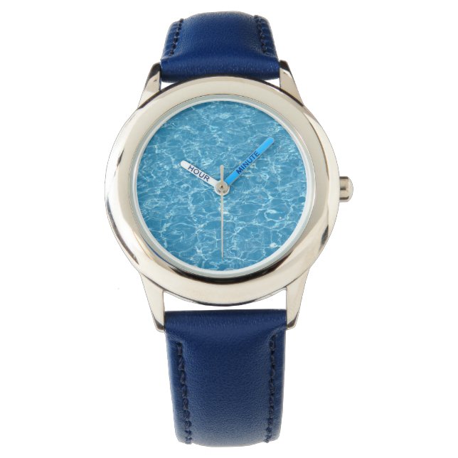 Pool Bezel with Blue Numbers Watch (Front)
