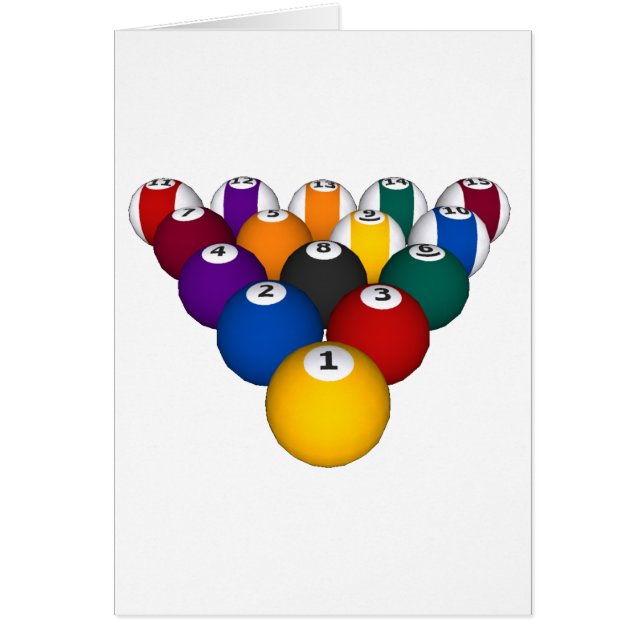 Pool: Billiard Balls: Billiards: (Front)