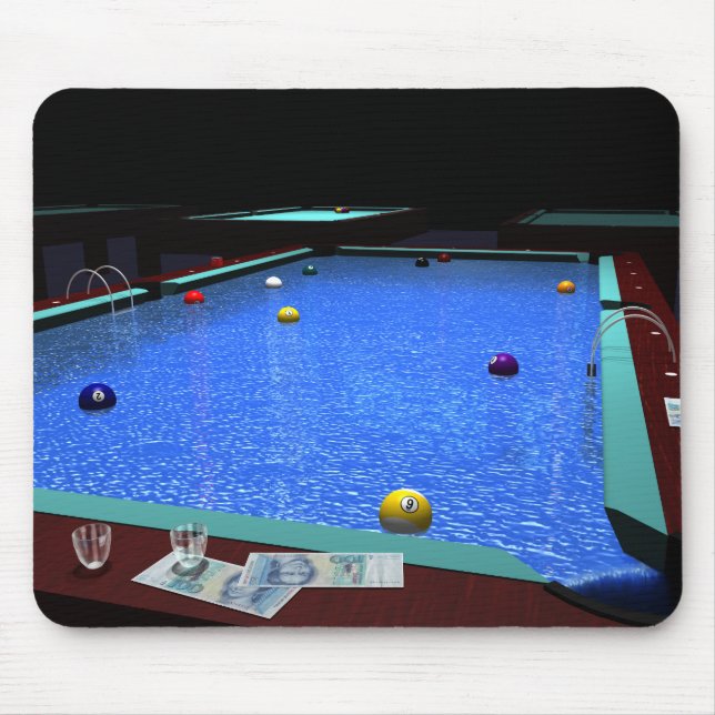 Pool Billiard Mouse Pad (Front)