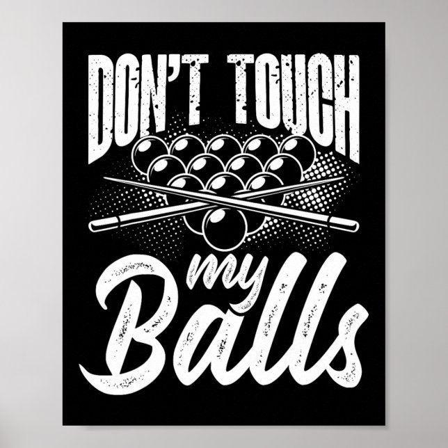 Pool Billiard Player Snooker Cue 8 Ll Expert 1  Poster (Front)
