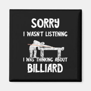 Pool Billiard Snooker Player 8 Ll Playing Billiard Magnet