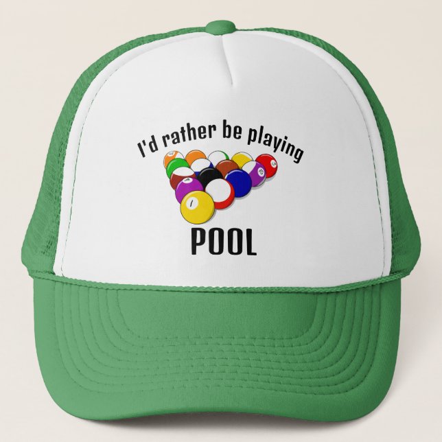 Pool Billiards Design Hat (Front)