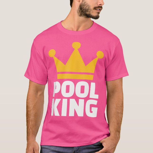 Pool Billiards King T-Shirt (Front)